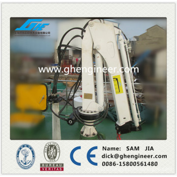 0.7ton Telescope Boom Marine crane,deck crane